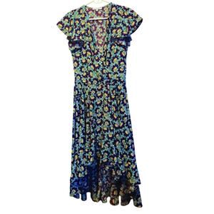 Les Petites Paris faux wrap floral dress